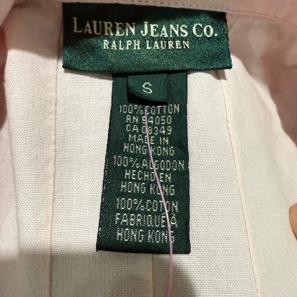 Ralph Lauren Pink Sleeveless Button Down Top - Picture 2 of 5